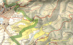 Der Berg Katzenstein bei Herzberg / Harz